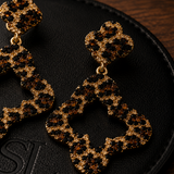 SL Signature Earrings -Leopard Clover Drops
