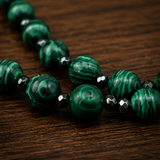 SL Signature Necklace- Obsidian Green Faith Rosary