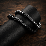 SL Signature Bracelet - Obsidian Balance Duo