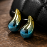 SL Signature Oorbellen - Aura Druppel Blauw