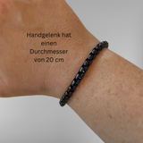 Black Steel Chain Bracelet – Bold Edition