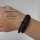 Black Cross Layer Bracelet – Rebel Faith Edition