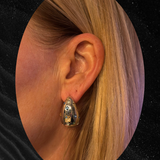 SL Signature Earring- Chrystal Chrome Drip