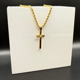 Golden Faith Rope Necklace – Kreuzkette im Premium-Look "LAST PIECE"