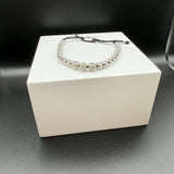 Silver Luxe Sphere Bracelet – Glow Edition "LAST PIECE"