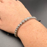 Silver Luxe Sphere Bracelet – Glow Edition "LAST PIECE"