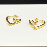 Golden Heart Hoops – Minimal Love Edition