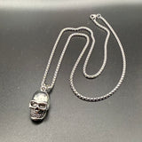 Silver Skull Necklace – Shiny Rebel Edition