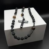 Obsidian Faith Rosary – Urban Spirit Edition
