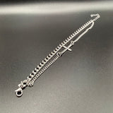 Silver Faith Chain Bracelet – Double Layer Edition