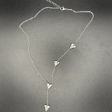 SLSignature Necklace – Silver Heart Drop