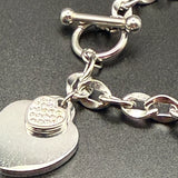 SL Signature Bracelet- Silver Pulse Heart