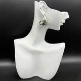 SL Signature Earring- Chrystal Chrome Drip