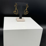 SL Signature Earring- Golden Double Heart