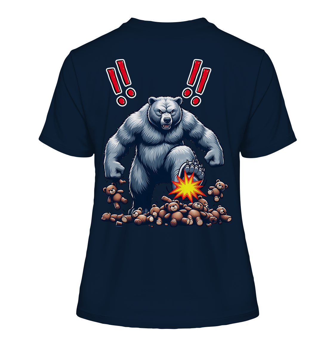 Teddy Terror - Fitted Ladies Organic Shirt