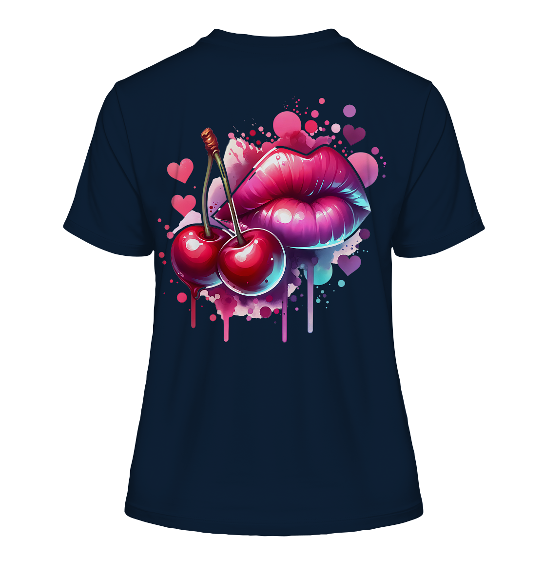Cherry Kiss - Fitted Ladies Organic Shirt