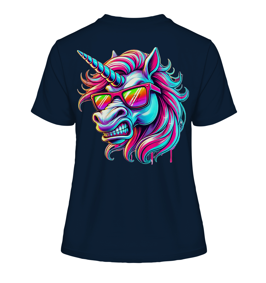 Funky Unicorn - Fitted Ladies Organic Shirt