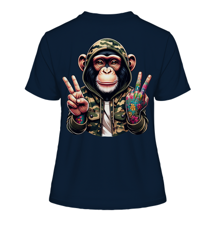 Jungle Ink Monkey - Fitted Ladies Organic Shirt