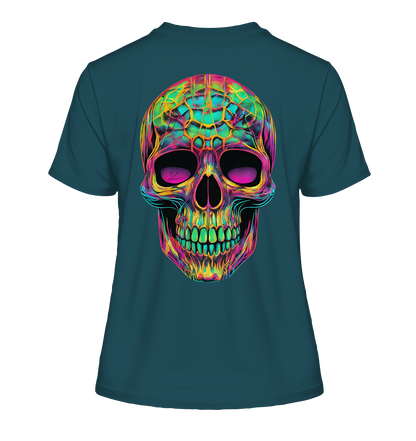 Psychedelic Skull - Fitted Ladies Organic Shirt