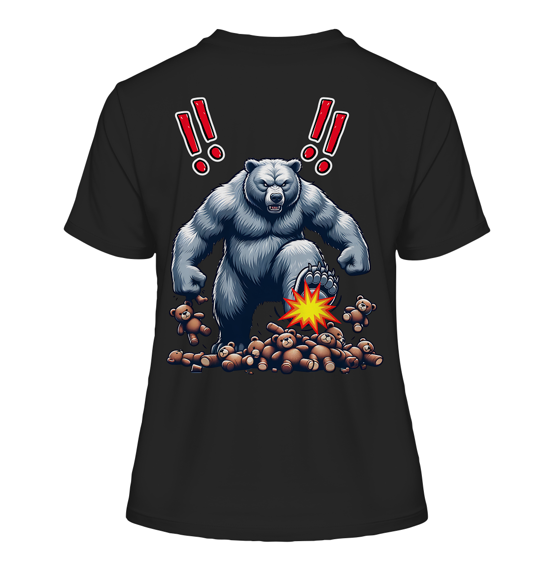 Teddy Terror - Fitted Ladies Organic Shirt