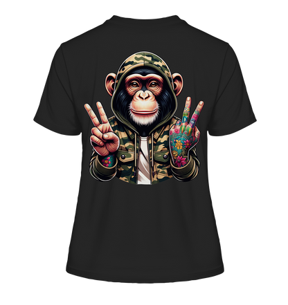 Jungle Ink Monkey - Fitted Ladies Organic Shirt