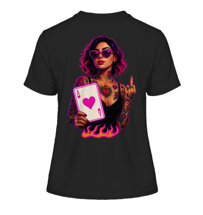 Queen of Hearts - Fitted Ladies Organic Shirt