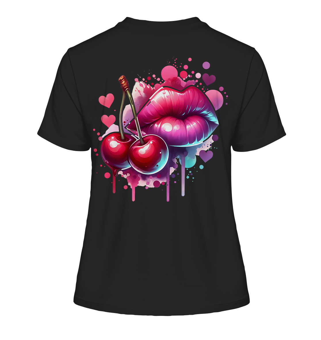 Cherry Kiss - Fitted Ladies Organic Shirt
