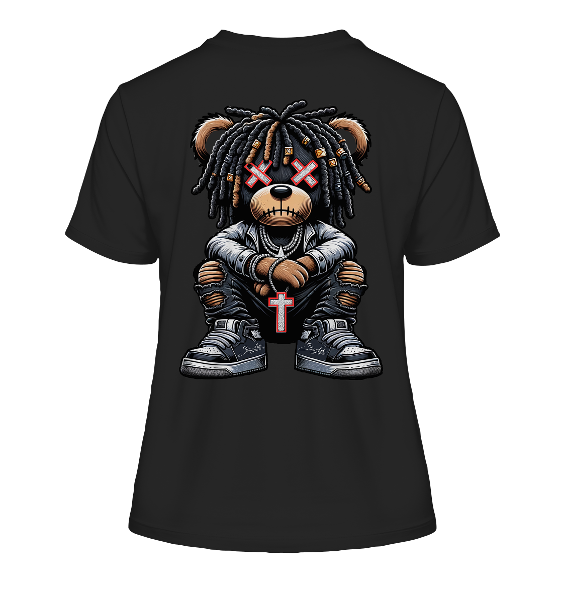 Badass Teddy - Fitted Organic Shirt