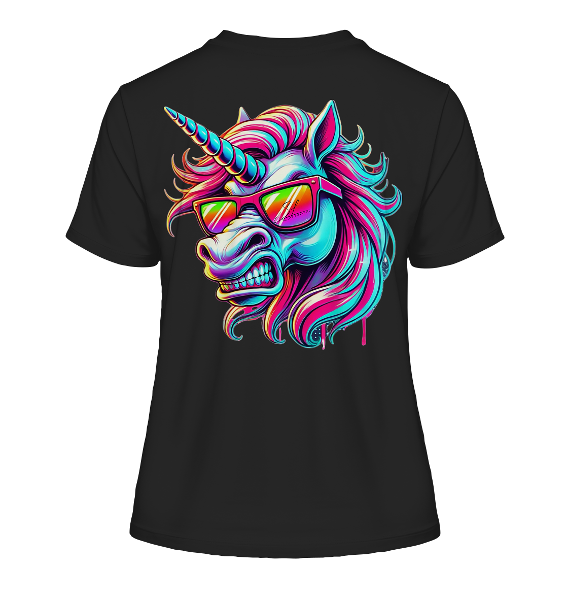 Funky Unicorn - Fitted Ladies Organic Shirt