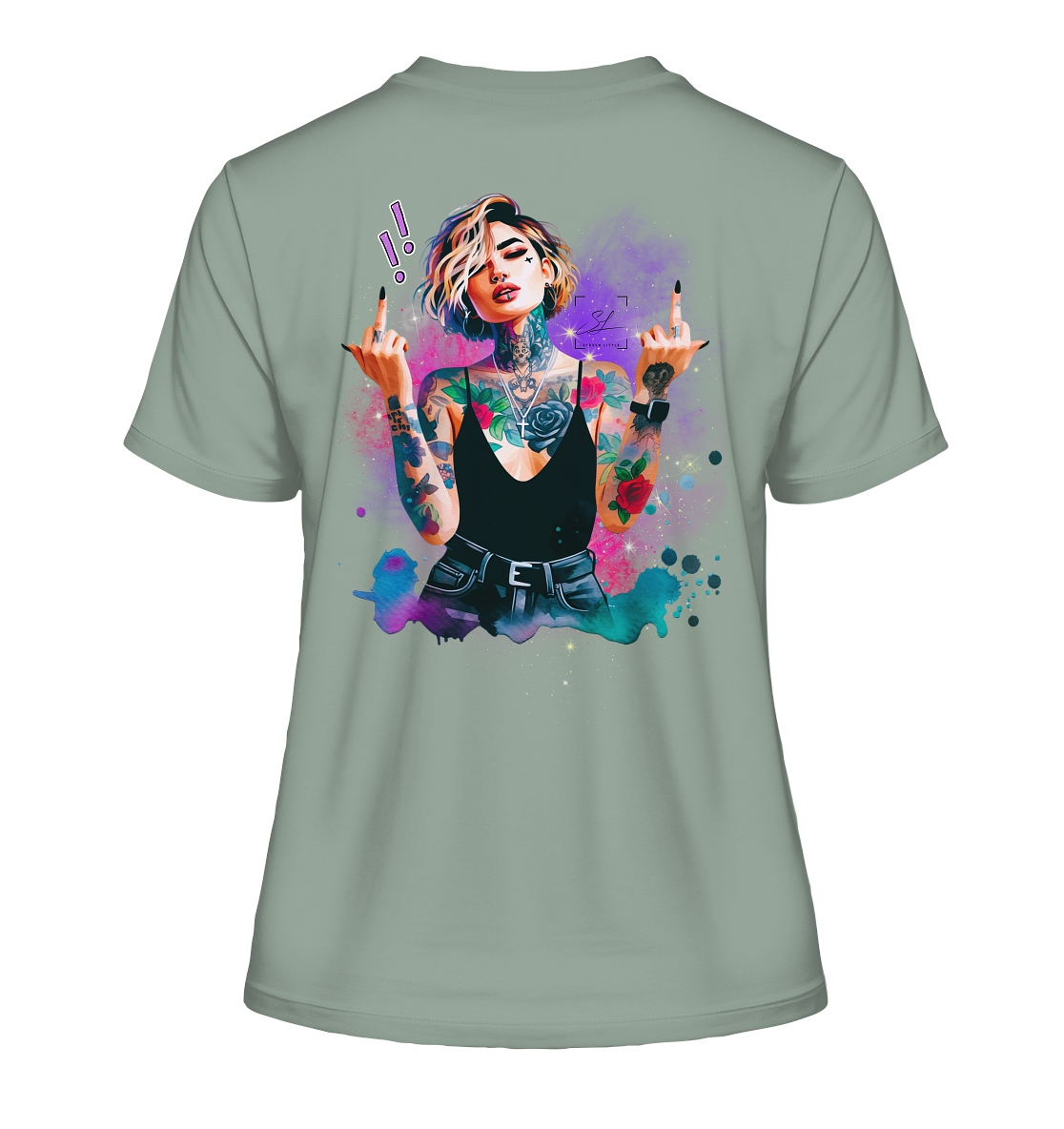 Rebel Rose - Fitted Ladies Organic Shirt