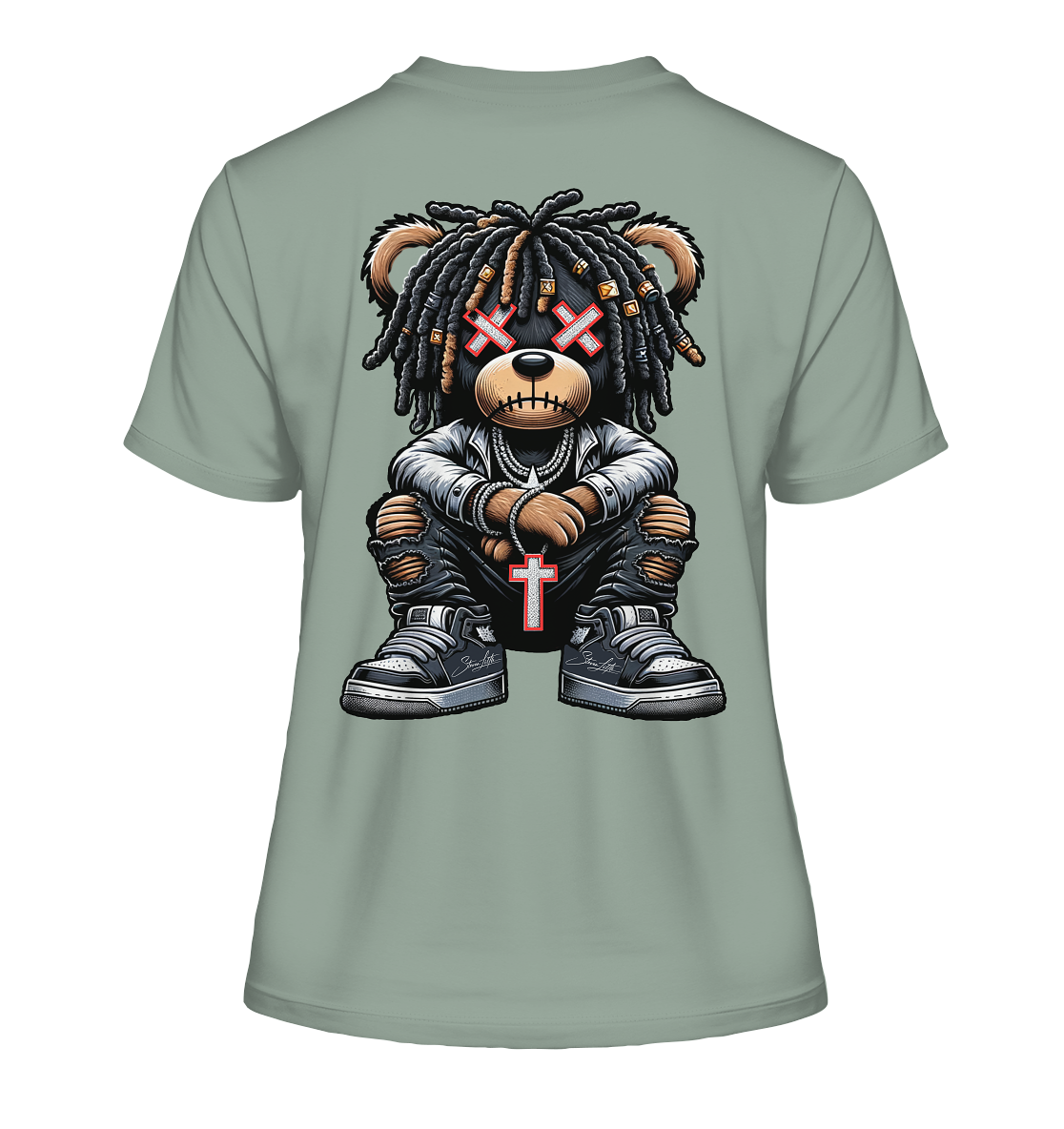 Badass Teddy - Fitted Organic Shirt