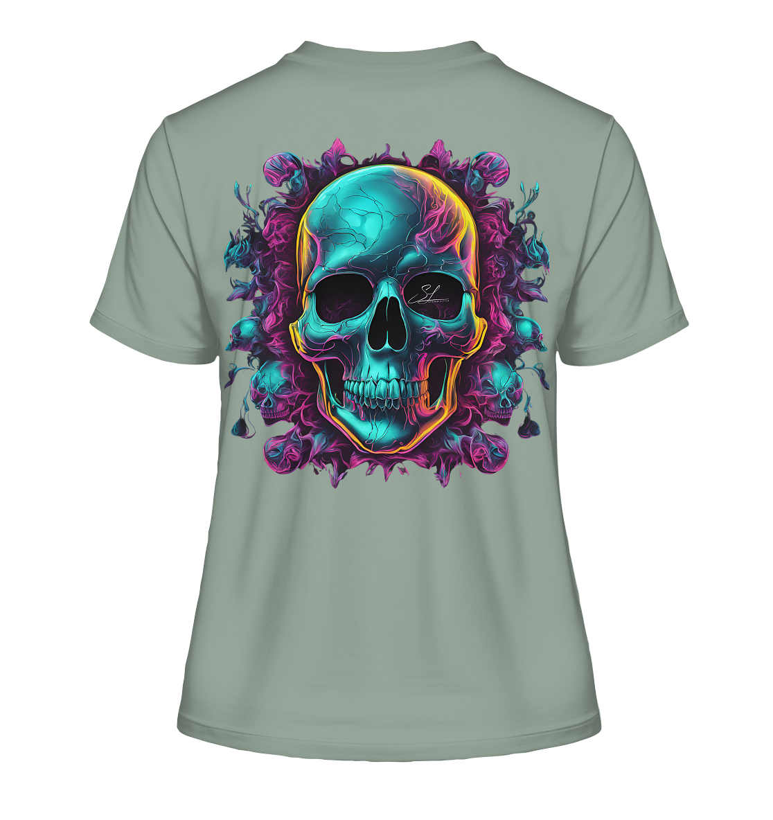Galactic Skull - Fitted Ladies Organic Shirt
