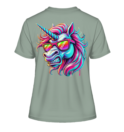 Funky Unicorn - Fitted Ladies Organic Shirt