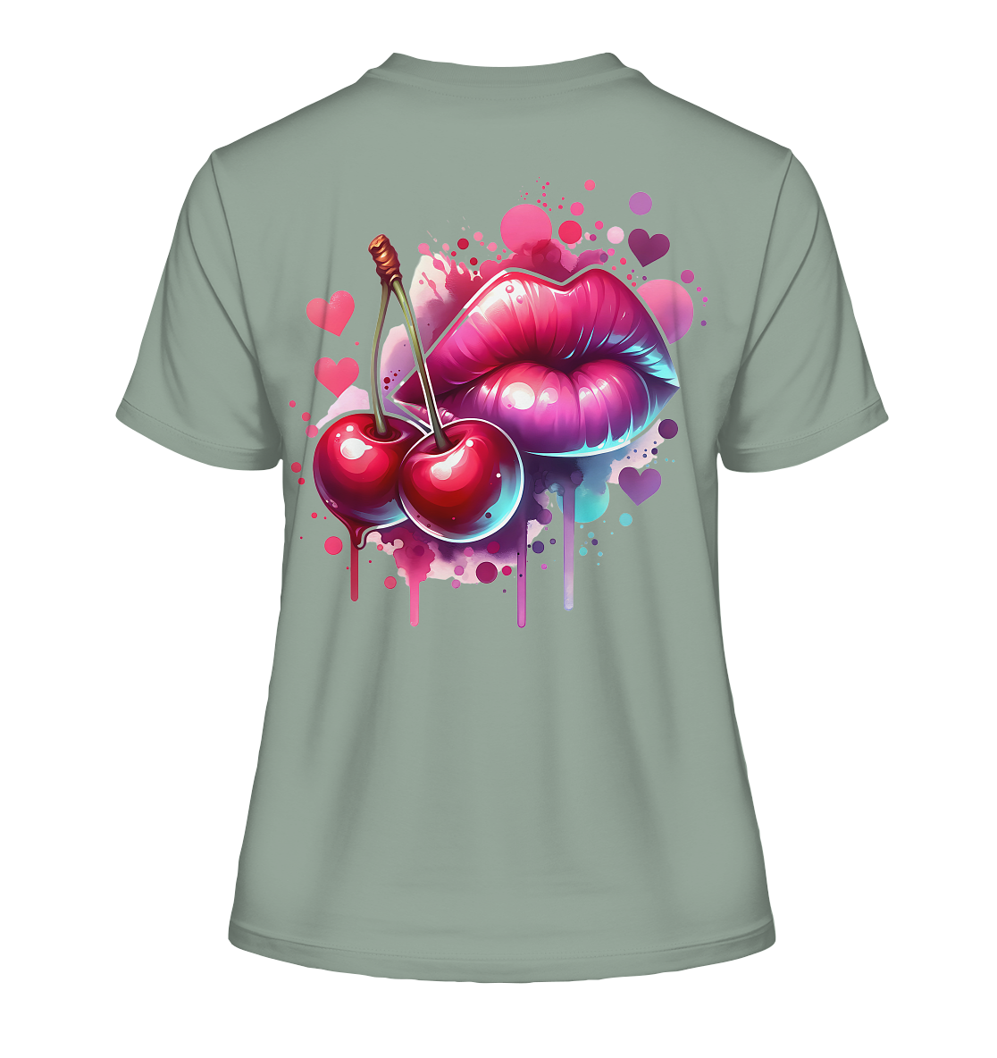 Cherry Kiss - Fitted Ladies Organic Shirt
