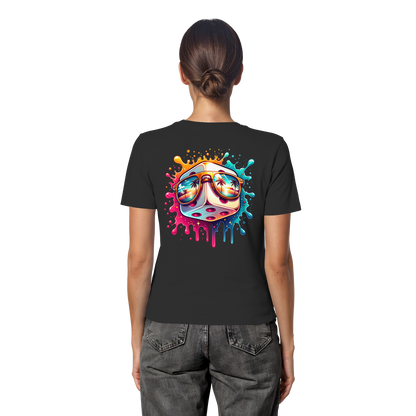 Sunset Vibes Dice - Fitted Ladies Organic Shirt