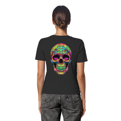 Psychedelic Skull - Fitted Ladies Organic Shirt