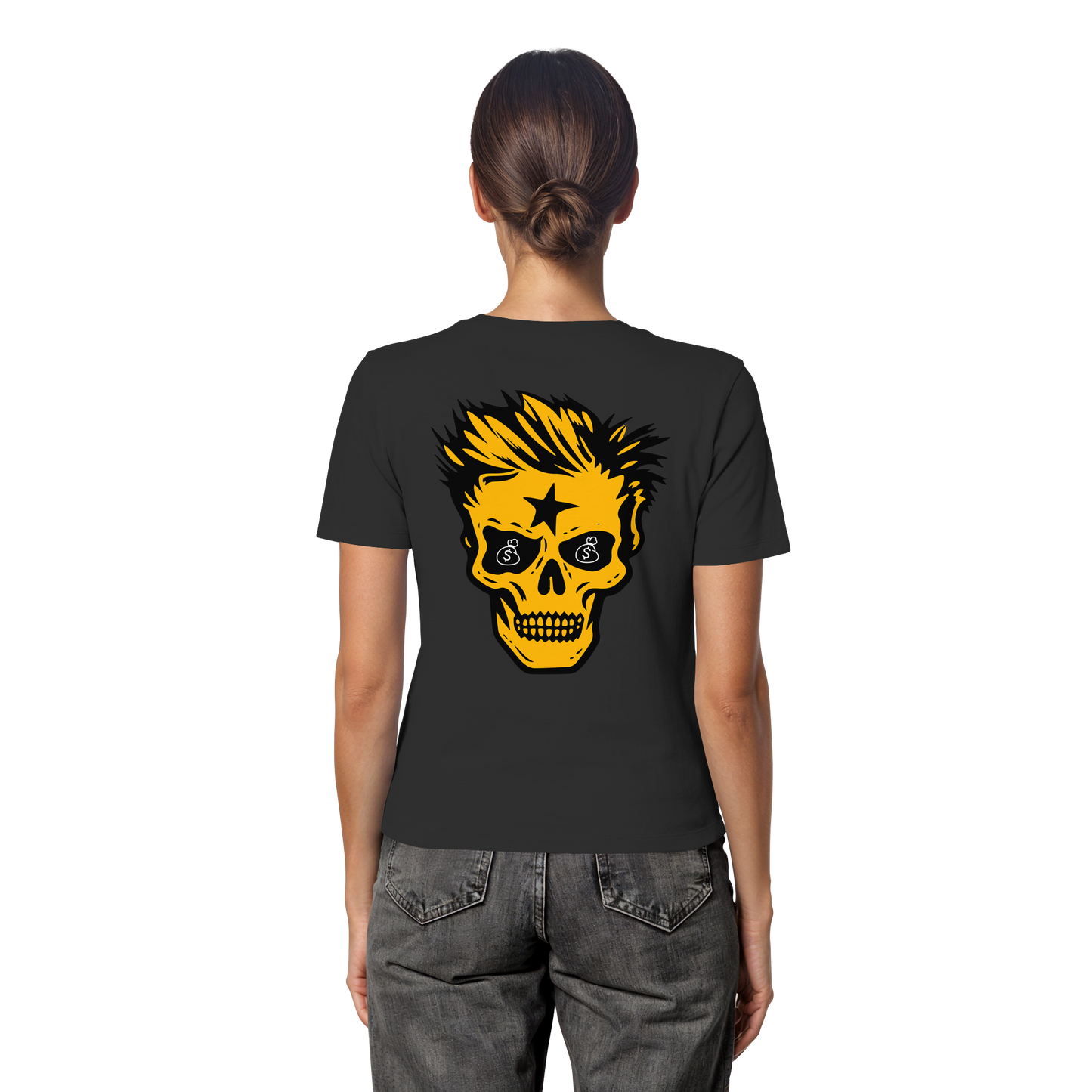 Golden Skull - Fitted Ladies Organic Shirt