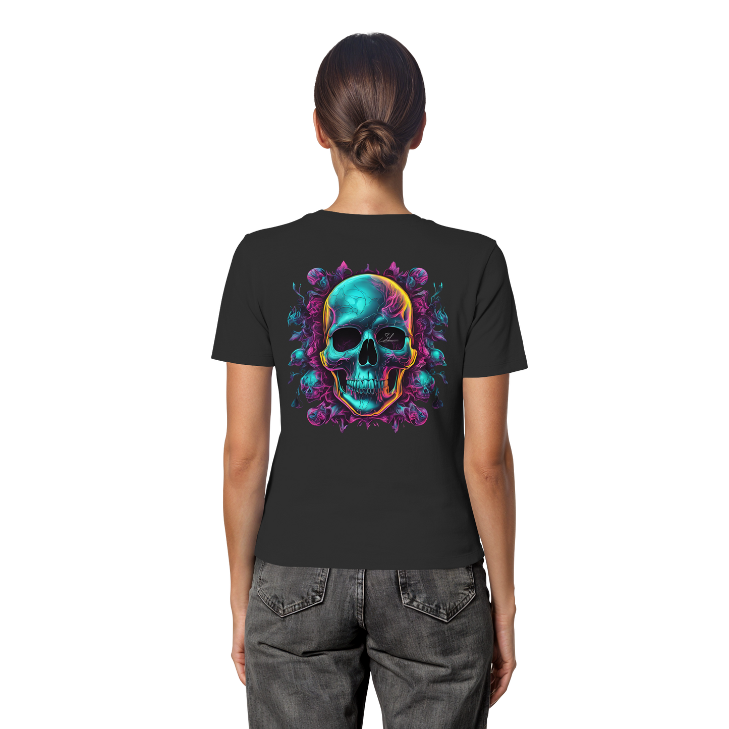 Galactic Skull - Fitted Ladies Organic Shirt