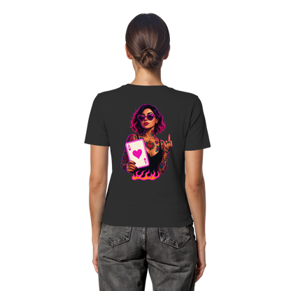 Queen of Hearts - Fitted Ladies Organic Shirt