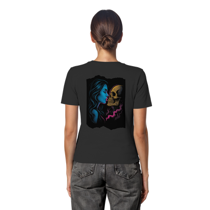 Kissing Skull - Fitted Ladies Organic Shirt