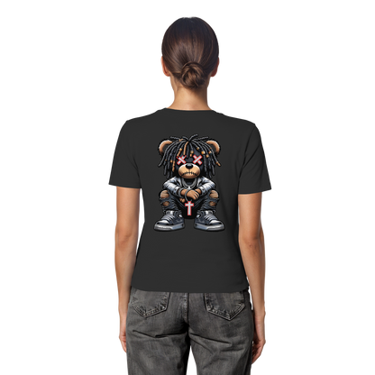 Bad Ass Teddy - Fitted Ladies Organic Shirt