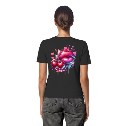 Cherry Kisses - Fitted Ladies Organic Shirt