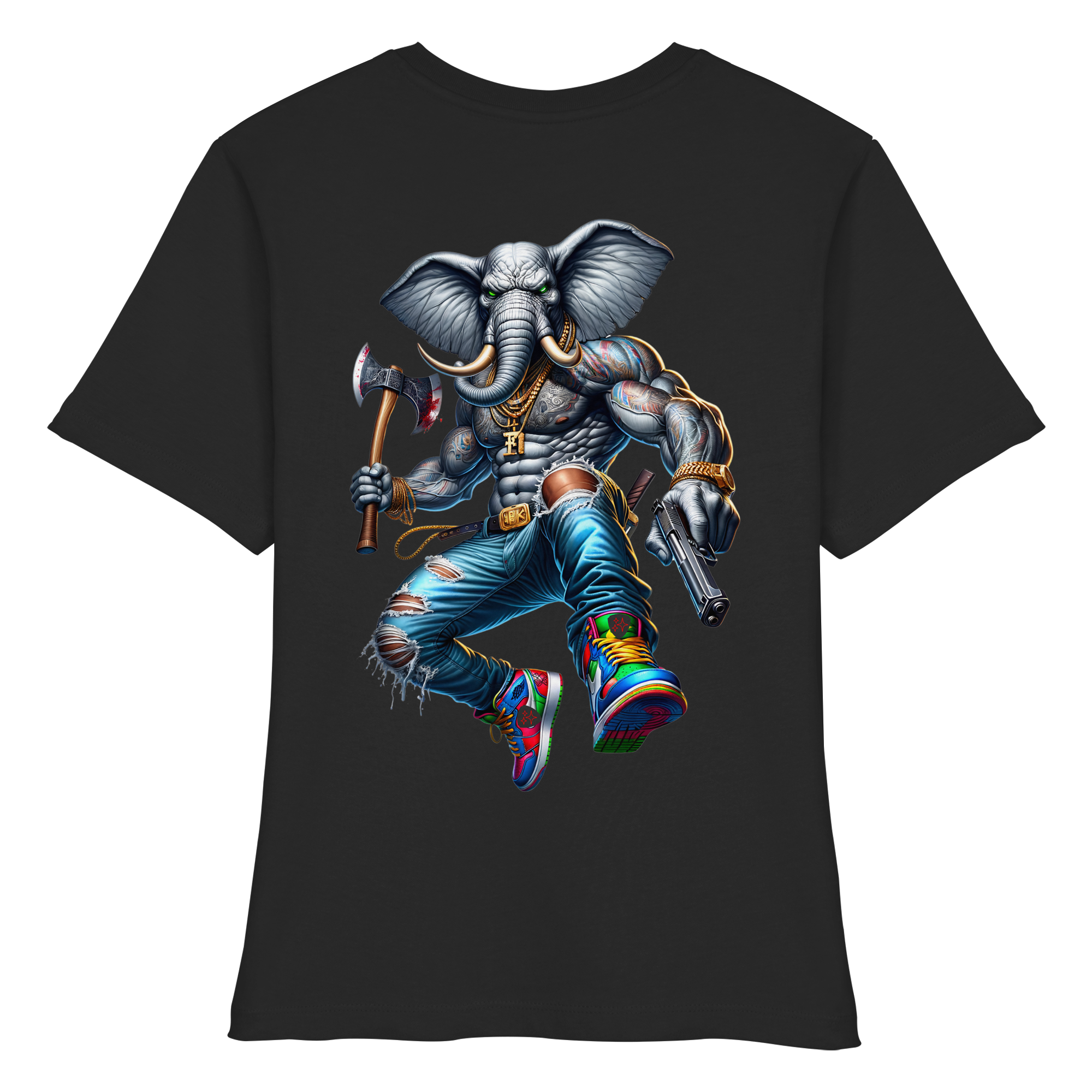 Elephant Warrior - Fitted Ladies Organic Shirt