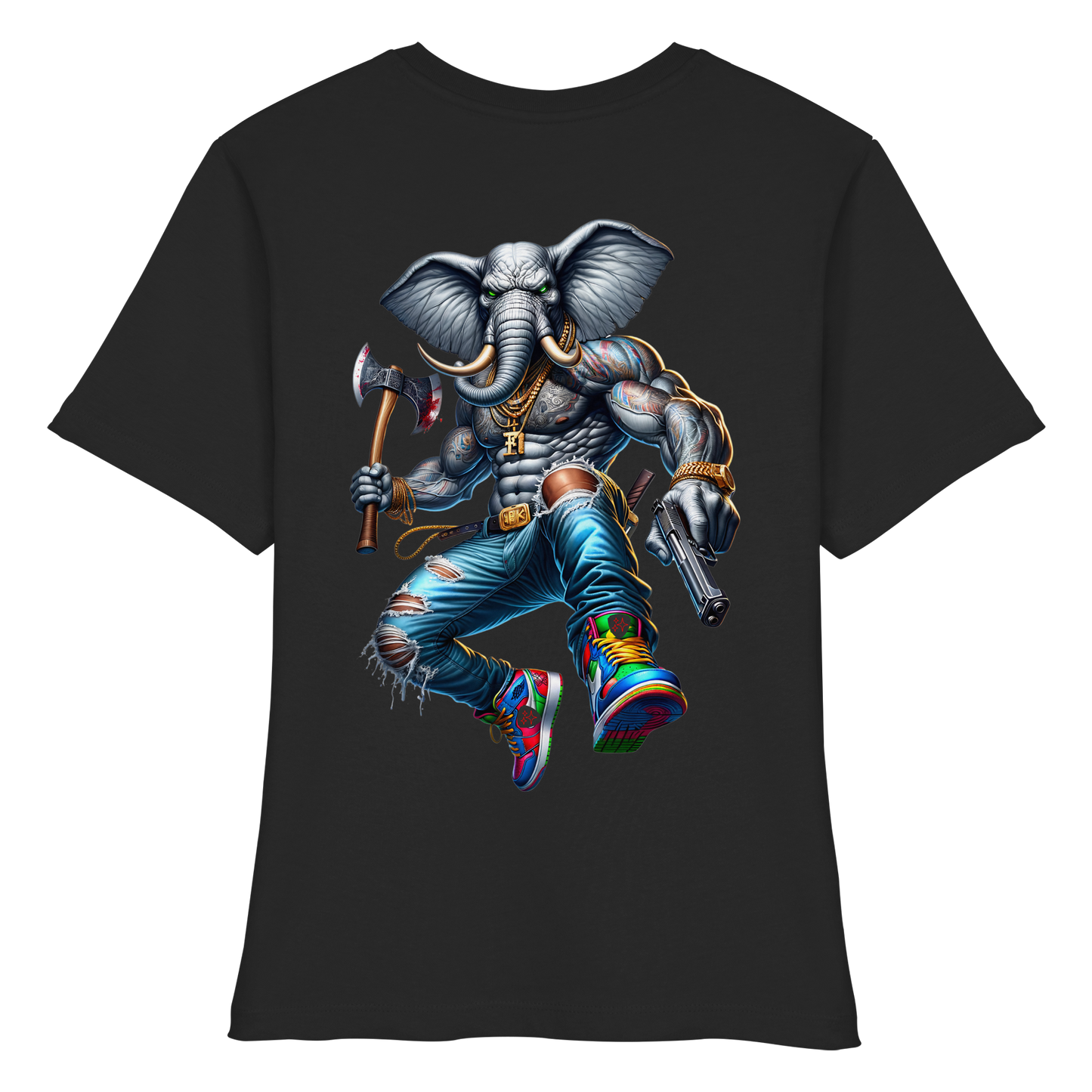 Elephant Warrior - Fitted Ladies Organic Shirt