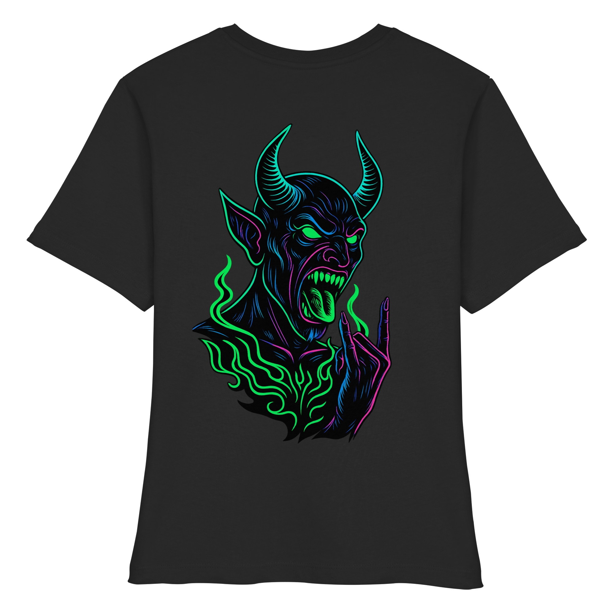 Neon Hellfire - Fitted Ladies Organic Shirt