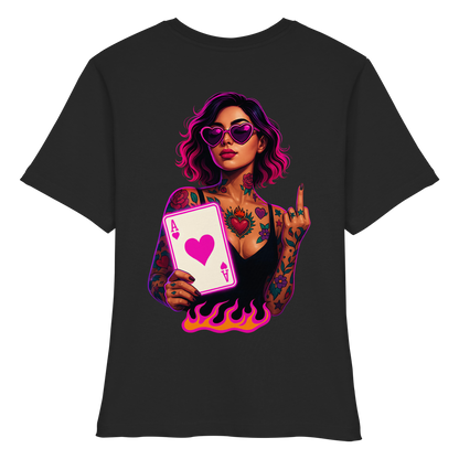 Queen of Hearts - Fitted Ladies Organic Shirt