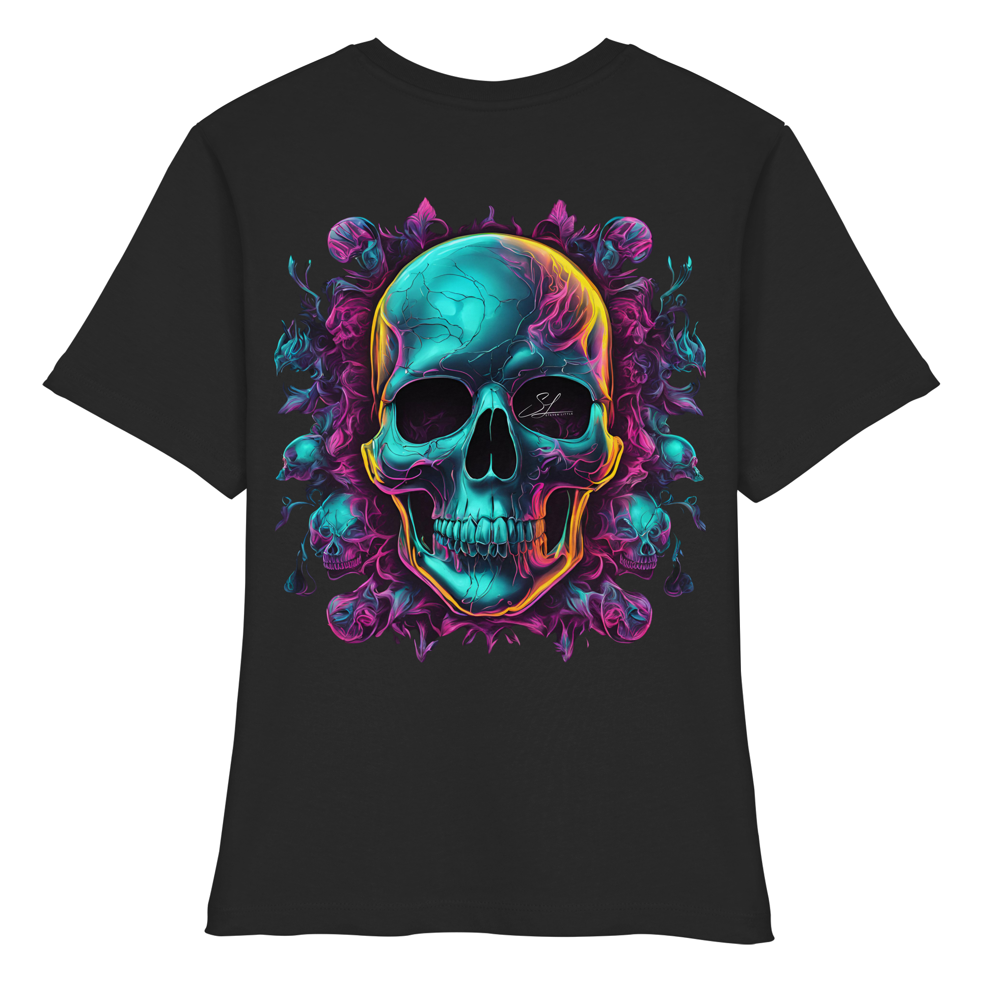 Crâne Galactique - Chemise bio ajustée pour femme