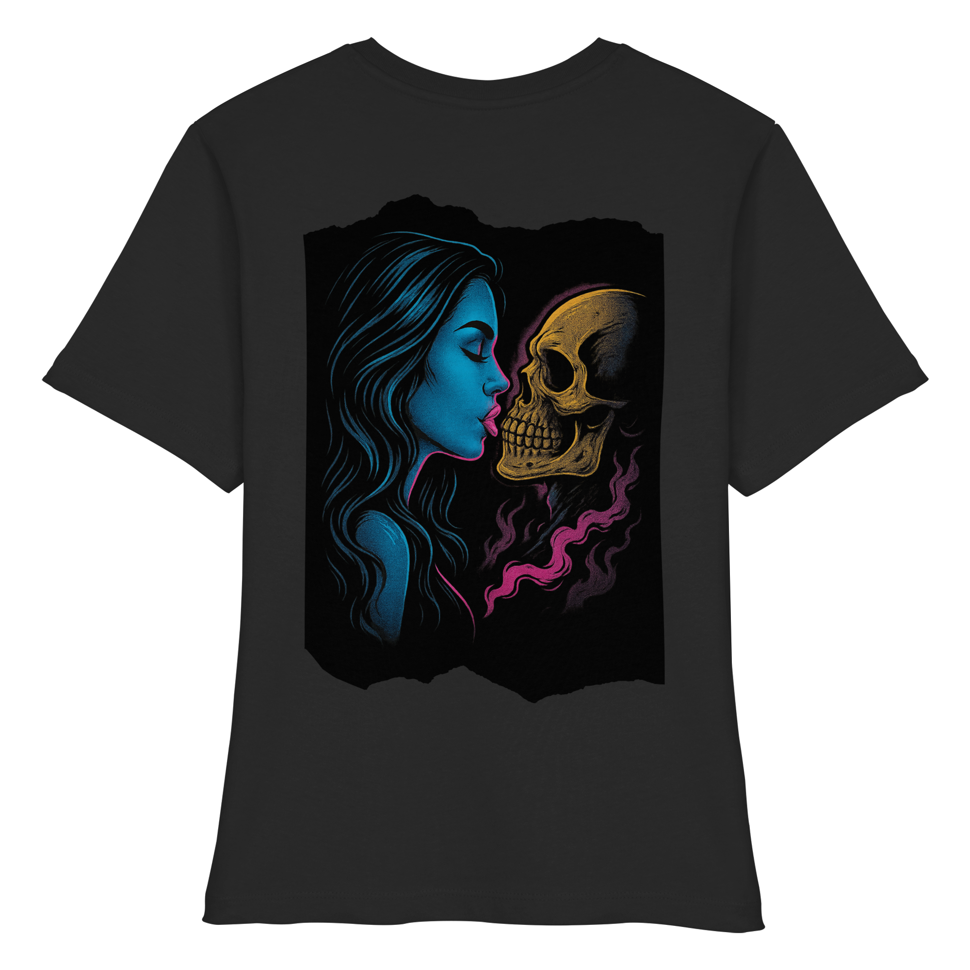 Kissing Skull - Fitted Ladies Organic Shirt