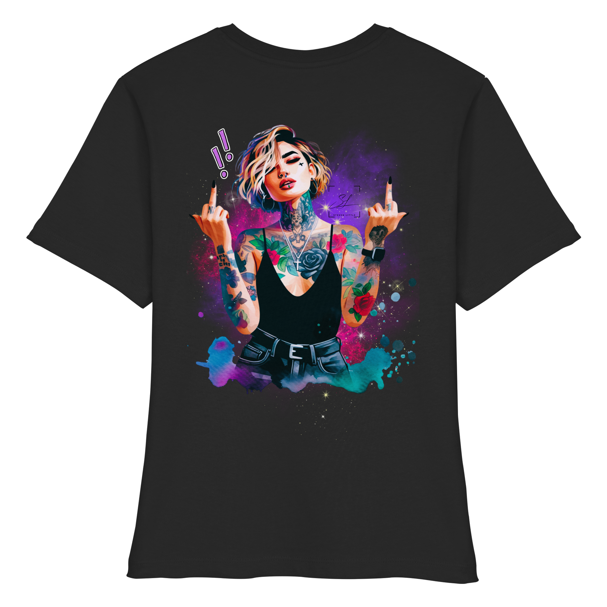 Rebel Rose - Chemise bio ajustée pour femme