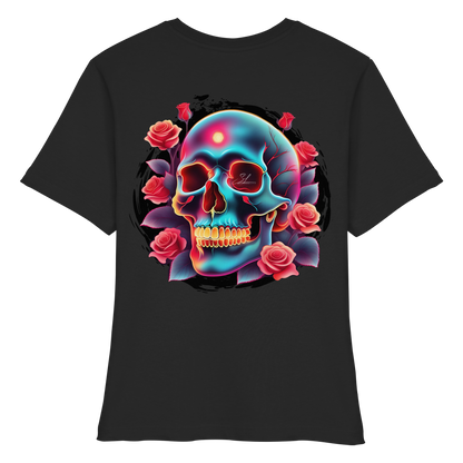 Glow Skull - Fitted Ladies Organic Shirt